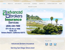 Tablet Screenshot of advancedbrokersinc.com